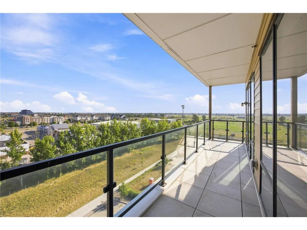View from a top-floor balcony